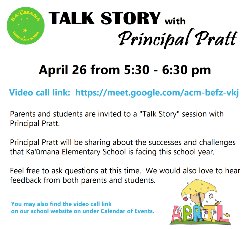 Talk Story with Principal Pratt
